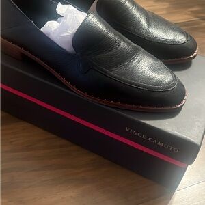 Vince Camuto Black Loafers Slip-Ons